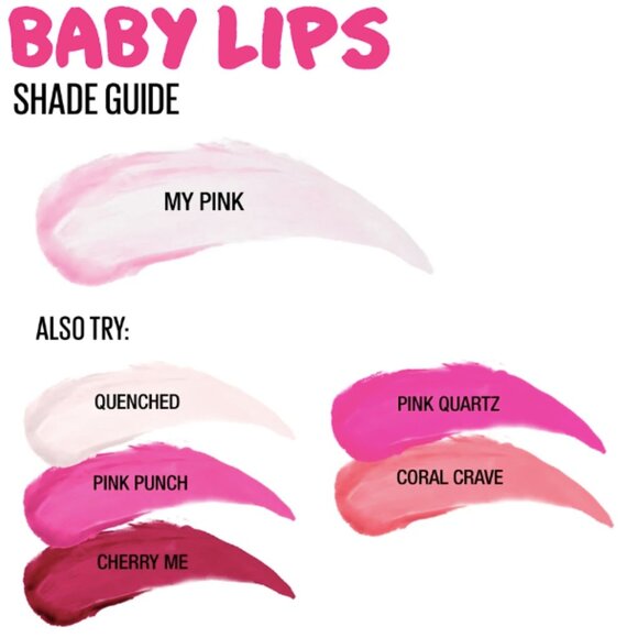 Brand New NWT Maybelline Baby Lips My Pink 01 Glow Balm - Picture 3 of 9